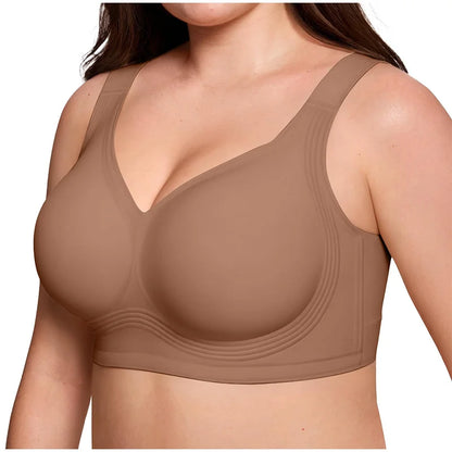 Leopard Print Jelly Bras Women'S Wire-Free Seamless Full Coverage plus Size Supportive Seamless Comfort Lightweight Daily Wear S